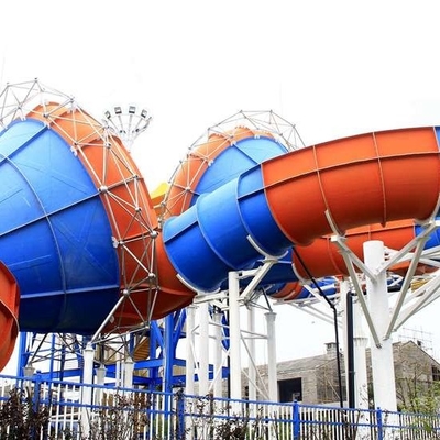 Corrediças de água galvanizadas do vale da birra da estrutura do aço carbono/fibra de vidro para jogos da família