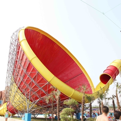 Grandes corrediças de água da fibra de vidro para o Aqua engraçado, grande corrediça de água do furacão para o parque da água