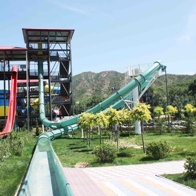 Corrediças de água emocionantes da fibra de vidro do parque do Aqua da corrediça de LoopBody do Aqua, altura 16m da plataforma