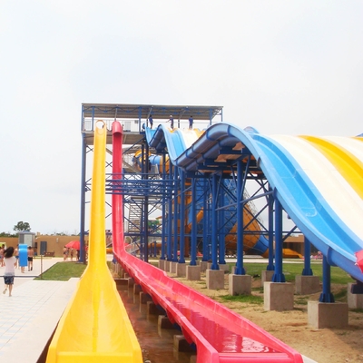 Corrediça de água adulta de alta velocidade colorida com construção do parque de diversões da água para o parque da água