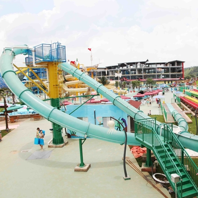 Corrediças de água emocionantes personalizadas da fibra de vidro do parque do Aqua, altura 16m da plataforma para adultos