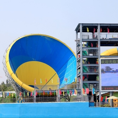 Corrediça de água super colorida de alta qualidade com corrediça longa do furo do espaço para o parque de diversões