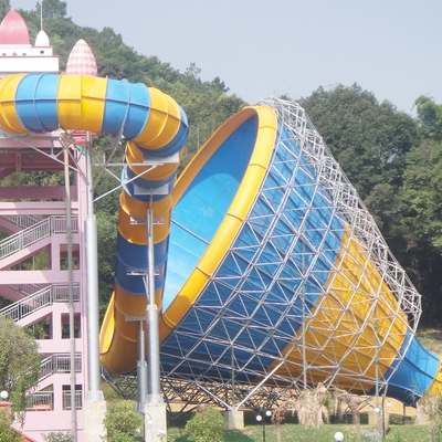 Equipamento do parque do Aqua de FRP para o adulto, corrediça personalizada do furacão/corrediça água da fibra de vidro