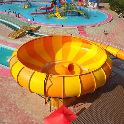 corrediças de água gigantes do espaço das corrediças de água da fibra de vidro do parque do Aqua do divertimento da plataforma de 16m