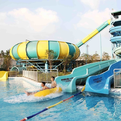 corrediças de água gigantes do espaço das corrediças de água da fibra de vidro do parque do Aqua do divertimento da plataforma de 16m