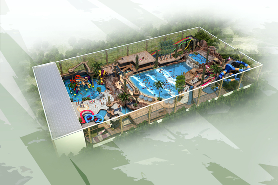 O projeto conceptual do parque da água/parque personalizado da água/parque profissional da água constroem a equipe