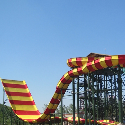 Equipamento do parque do Aqua da fibra de vidro, corrediça de água gigante do Bumerangue para o parque da água