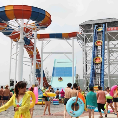 O Aqua galvanizado do aço carbono desliza para o projeto do waterpark, corrediça de água da associação