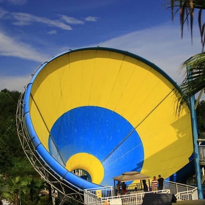 Equipamento do parque do Aqua de FRP para o adulto, corrediça personalizada do furacão/corrediça água da fibra de vidro