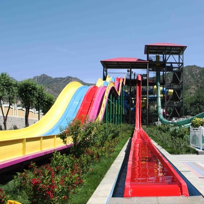 Corrediças de água feitas sob encomenda do artigo geral do parque da água, corrediça de água plástica adulta de alta velocidade para o parque do Aqua