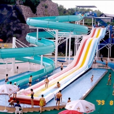 Corrediças de água adultas do parque temático enorme da aprovação do GV nos parques da água, azuis