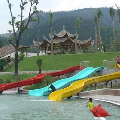 corrediças de água das crianças da fibra de vidro da altura de 2m, corrediça para crianças, parque da montanha da água da Pai-criança