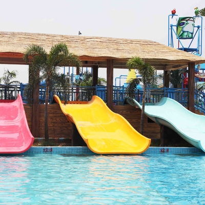 Corrediça grande do campo de jogos das crianças com jogo do Aqua, corrediças de água da fibra de vidro para crianças