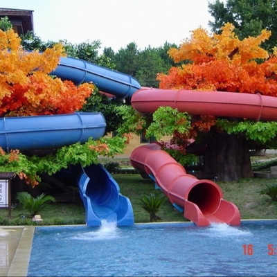 Corrediças de água da fibra de vidro para o equipamento da piscina para o jogo da água das crianças para o parque da água das crianças