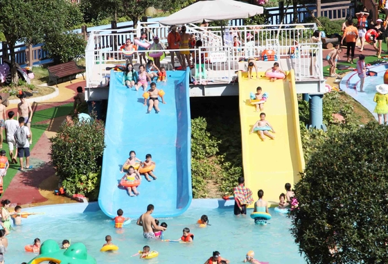 Mini corrediça da piscina da fibra de vidro do equipamento do parque da água para o campo de jogos das crianças