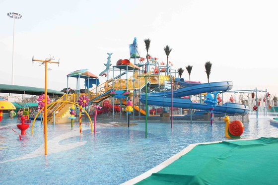 Atrações exteriores do parque da água da fibra de vidro dos jogos do parque do Aqua do verão para crianças