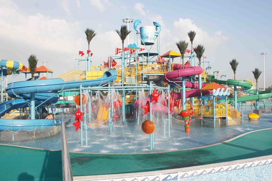 Atrações exteriores do parque da água da fibra de vidro dos jogos do parque do Aqua do verão para crianças