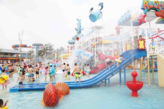 Atrações exteriores da casa do Aqua da fibra de vidro do verão/parque da água para o parque temático