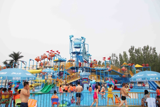 Fortaleza da água do divertimento com corrediça de água/Waterslide adultos das crianças