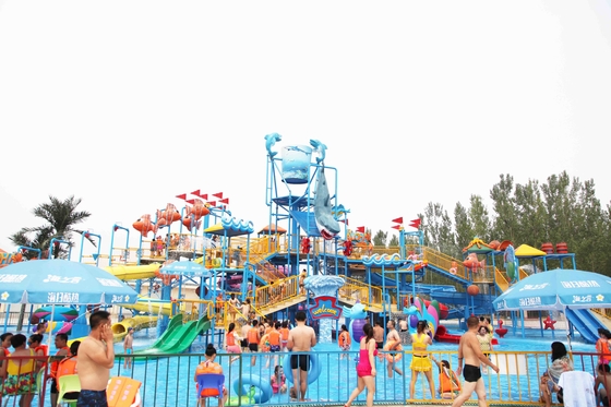 Campo de jogos do Aqua do parque temático da água do navio de pirata com construção de aço