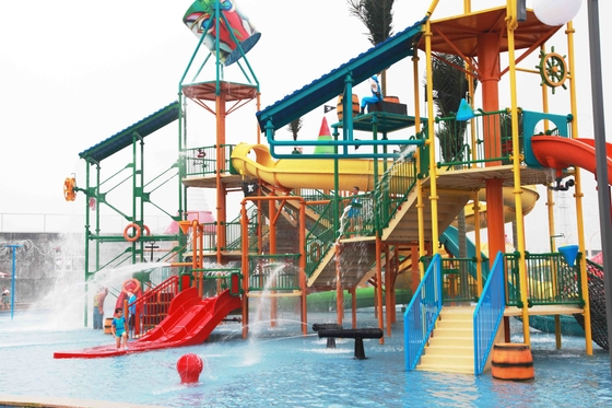 Estruturas exteriores da casa da água do campo de jogos do Aqua, OEM do equipamento do parque da água