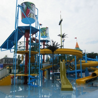 Parque exterior da água do campo de jogos dos jogos da água, casa grande da água para o OEM de 100 cavaleiros