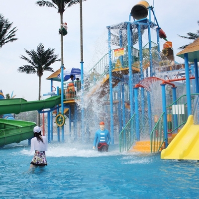 casa grande da água da fibra de vidro do campo de jogos do Aqua do tema da Pai-criança para o parque de diversões