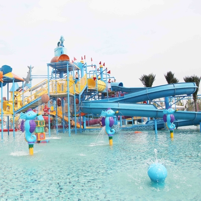 Plataforma do campo de jogos do Aqua da casa da água de Gaint com corrediça de água para o divertimento da família