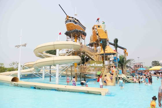 Parque da água do Aqua das crianças/adultos de 1 campo de jogos do Aqua da garantia do ano com corrediça de água