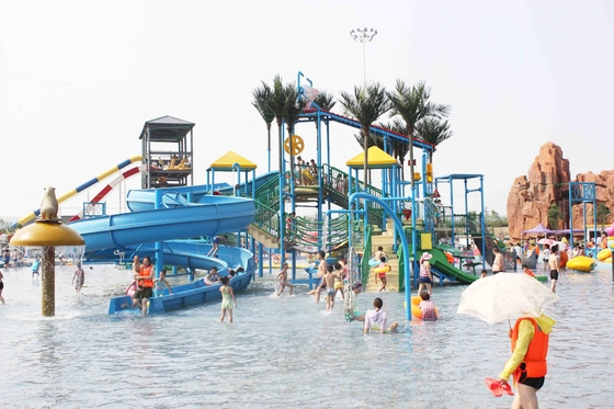 Corrediça de água exterior da fibra de vidro dos jogos do parque do campo de jogos do Aqua do verão para o parque temático