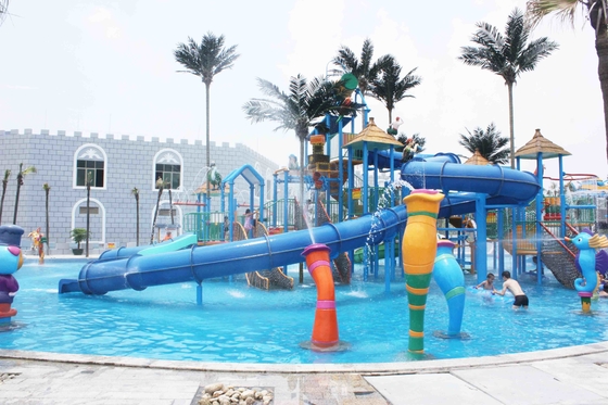 Jogos do parque de diversões com equipamento grande do campo de jogos do Aqua da fibra de vidro para o parque da água