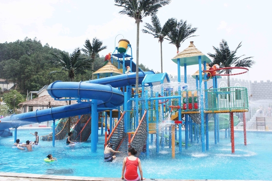 Jogos do parque de diversões com equipamento grande do campo de jogos do Aqua da fibra de vidro para o parque da água