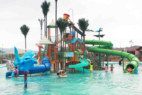Equipamento Eco interativo do campo de jogos do Aqua da fibra de vidro - amigável para o parque da água
