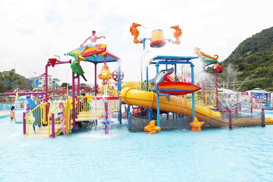 Casa da água do campo de jogos da água das crianças seguras comerciais exteriores da fibra de vidro para o parque do Aqua