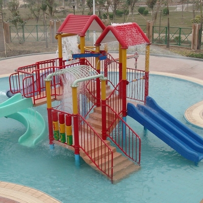 Teatro do equipamento da piscina para crianças com corrediça de água pequena da fibra de vidro