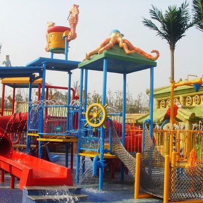 Equipamentos do parque da água, campo de jogos da água das crianças para 50 cavaleiros 17,5 * 11 * 7m