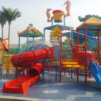 Equipamentos do parque da água, campo de jogos da água das crianças para 50 cavaleiros 17,5 * 11 * 7m
