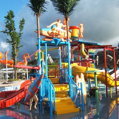 Equipamentos do parque da água, campo de jogos da água das crianças para 50 cavaleiros 17,5 * 11 * 7m