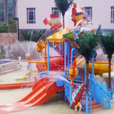 Equipamentos do parque da água, campo de jogos da água das crianças para 50 cavaleiros 17,5 * 11 * 7m