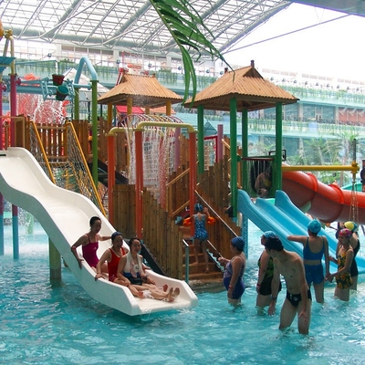 Sistema do campo de jogos da água das crianças da fibra de vidro do OEM, equipamento do jogo de piscina