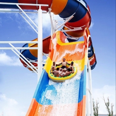 Waterslides emocionantes da fibra de vidro da piscina do equipamento gigante do parque do Aqua para adultos