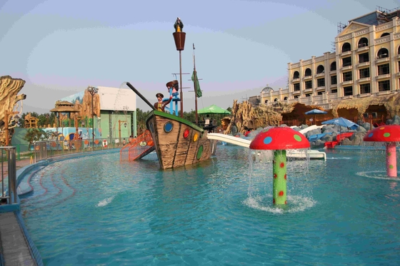 Navio de pirata do equipamento do jogo do Aqua da fibra de vidro usado para construir parques da água