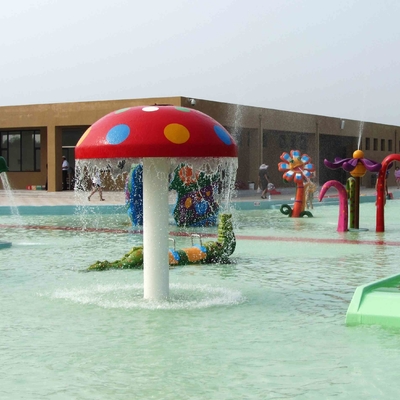 Jogos exteriores das crianças comerciais do equipamento do parque da água do pulverizador do pato da fibra de vidro