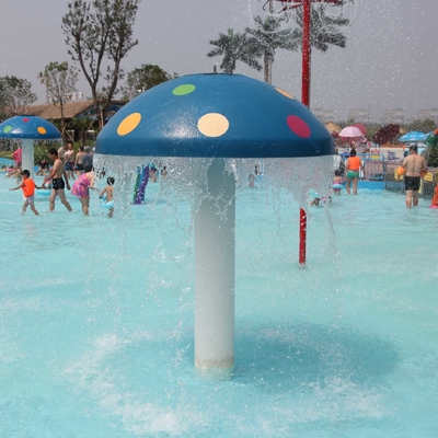 Equipamento personalizado de Waterpark do cogumelo do pulverizador da fibra de vidro/PVC para jogos das crianças