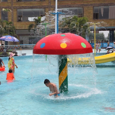 Equipamento personalizado de Waterpark do cogumelo do pulverizador da fibra de vidro/PVC para jogos das crianças