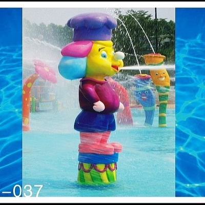 Equipamento do parque do pulverizador de Sprayground da água, parque dado forma desenhos animados da água do jogo do Aqua do macaco