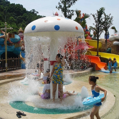 O equipamento do parque do pulverizador da fibra de vidro para crianças/crianças personalizou o equipamento do parque da água