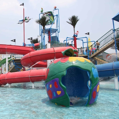 Equipamento colorido personalizado do parque do Aqua do pulverizador da carpa para o divertimento das crianças/crianças na piscina