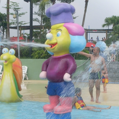 Estátua da fibra de vidro usada para construir o waterpark, equipamento do parque da água