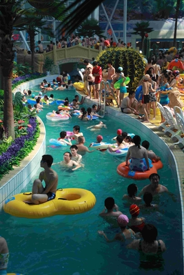 Parque da água do rio dos recursos de feriado/equipamento preguiçosos exteriores Waterpark da fibra de vidro personalizado